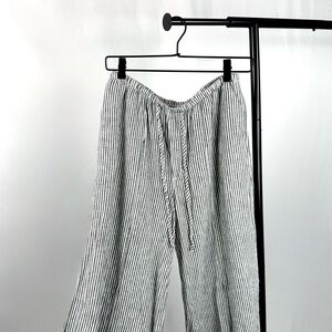 A New Day Striped Linen-Blend Pants | Size Small